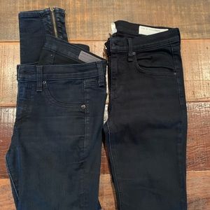 Rag & Bone Skinny Jeans Bl Size25 Midnight26 Lot 2